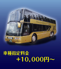 車種指定料金　+10,000円～