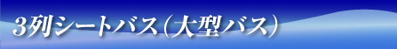 ３列シートバス（大型バス）